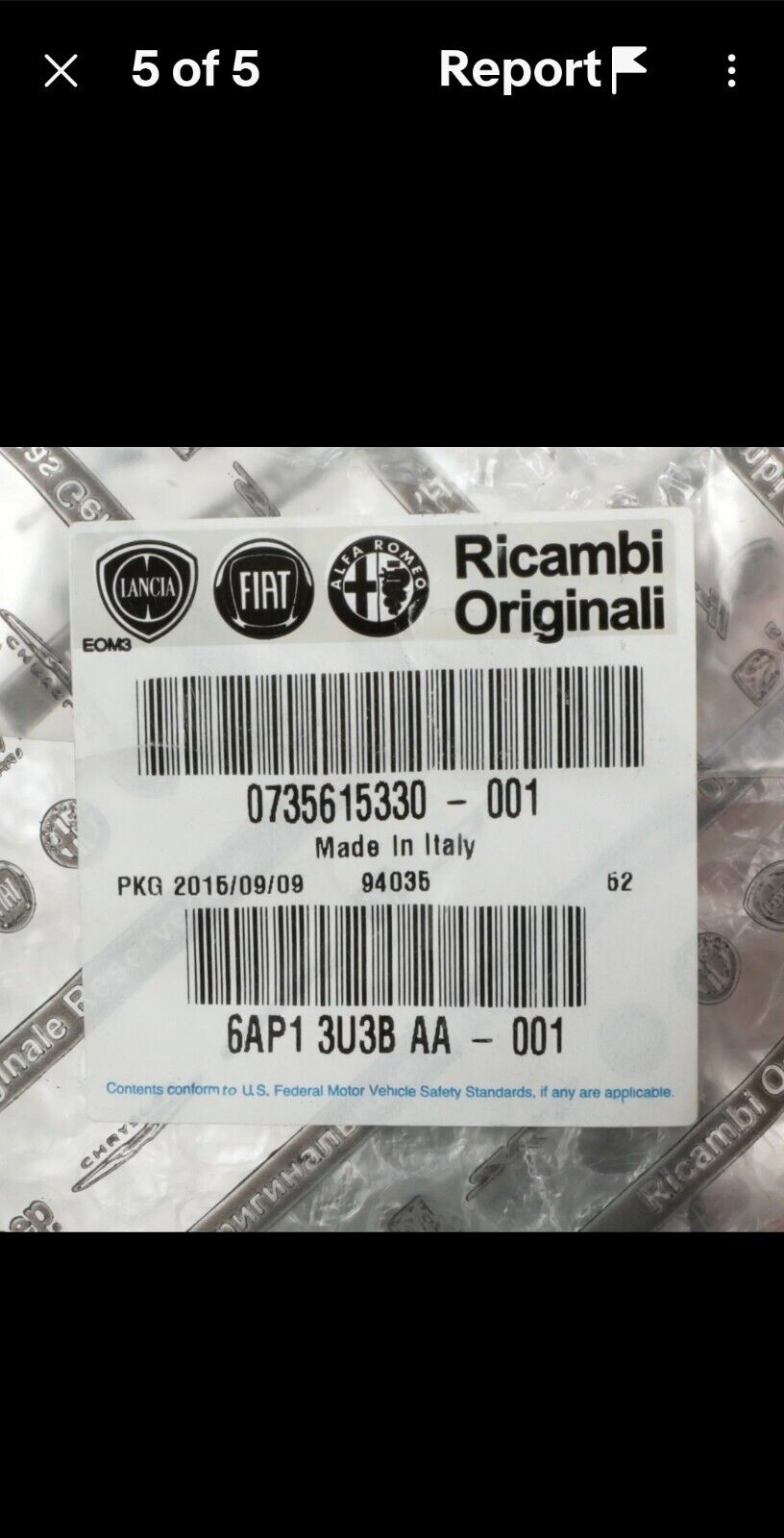2016 2017 2018 FIAT 500X TOW HOOK COVER OEM NEW MOPAR 6AP13U3BAA