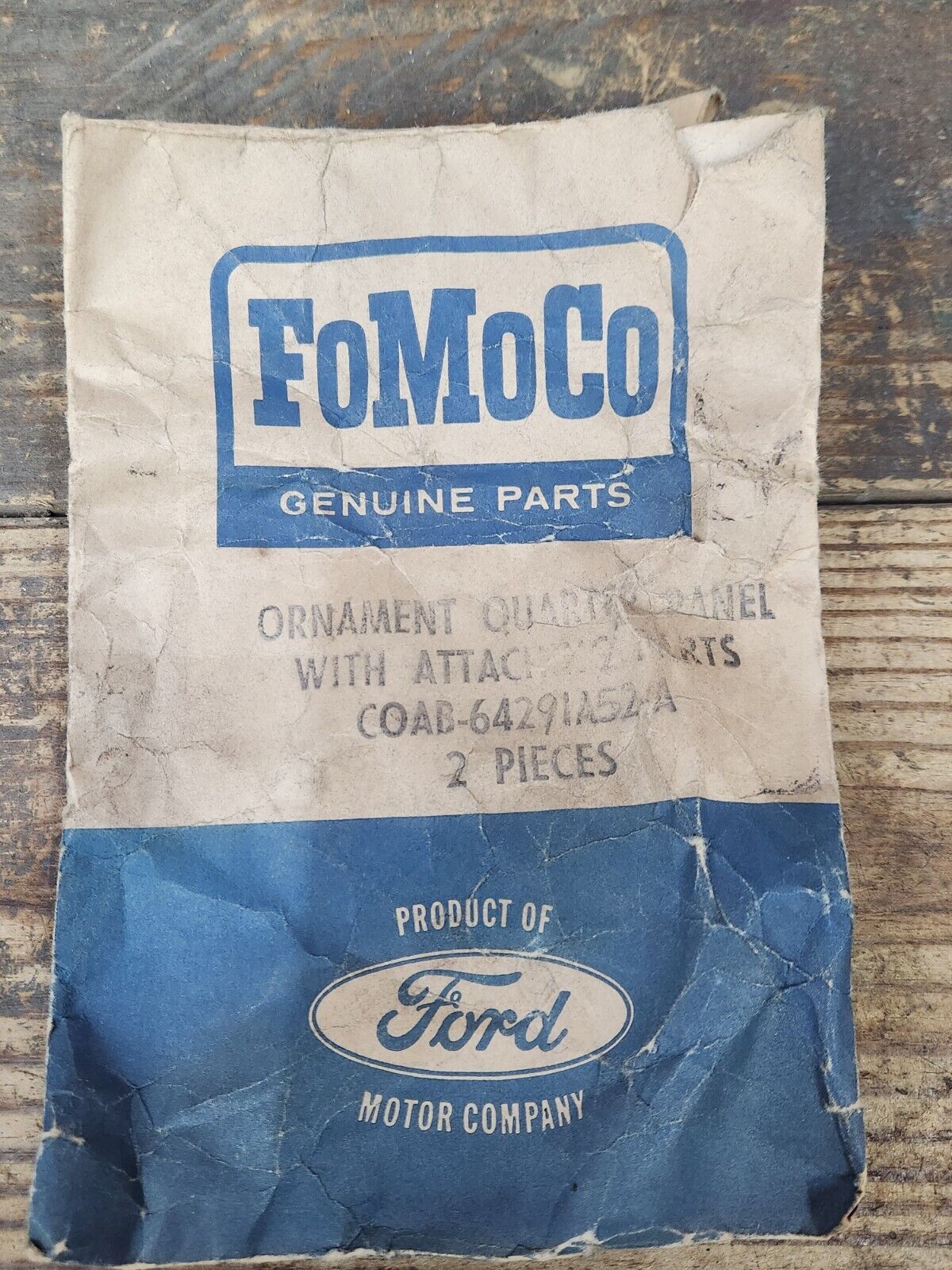 NOS OEM 1960 Ford Fairlane 500 rear quarter ornaments C0AB-6291A52-A Lot Of 4