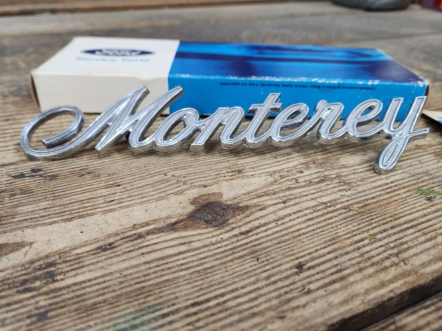 NOS 1971 1972 MONTEREY Hardtop Sdn Wagon Custom QUARTER PANEL EMBLEM NAME PLATE