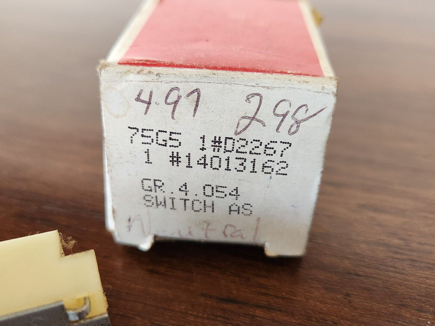 NOS 1973 BUICK 3 & 4 SPEED TRANSMISSION NEUTRAL SAFETY SWITCH D2267 14013162