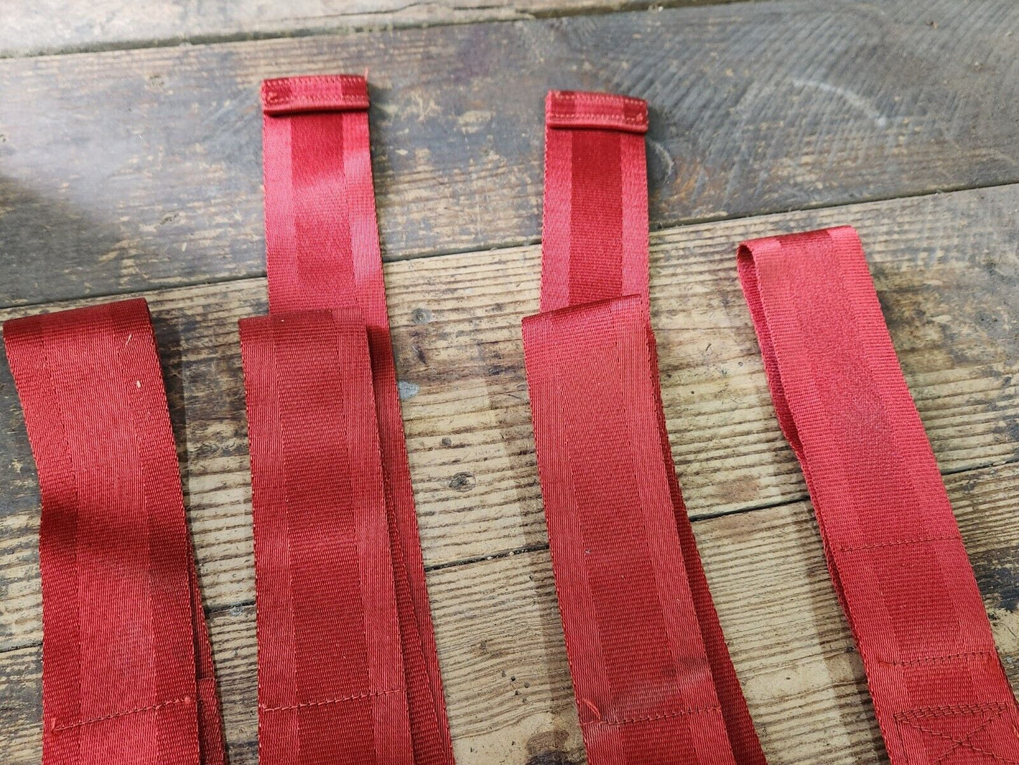 Reconditioned GENUINE GM 1963 1964 Cadillac Front Lap Seat Belt Set Red RCF-45