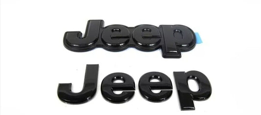 14-18 JEEP CHEROKEE HOOD & TAILGATE EMBLEM BADGE NAMEPLATE SET OF 2 OE NEW MOPAR