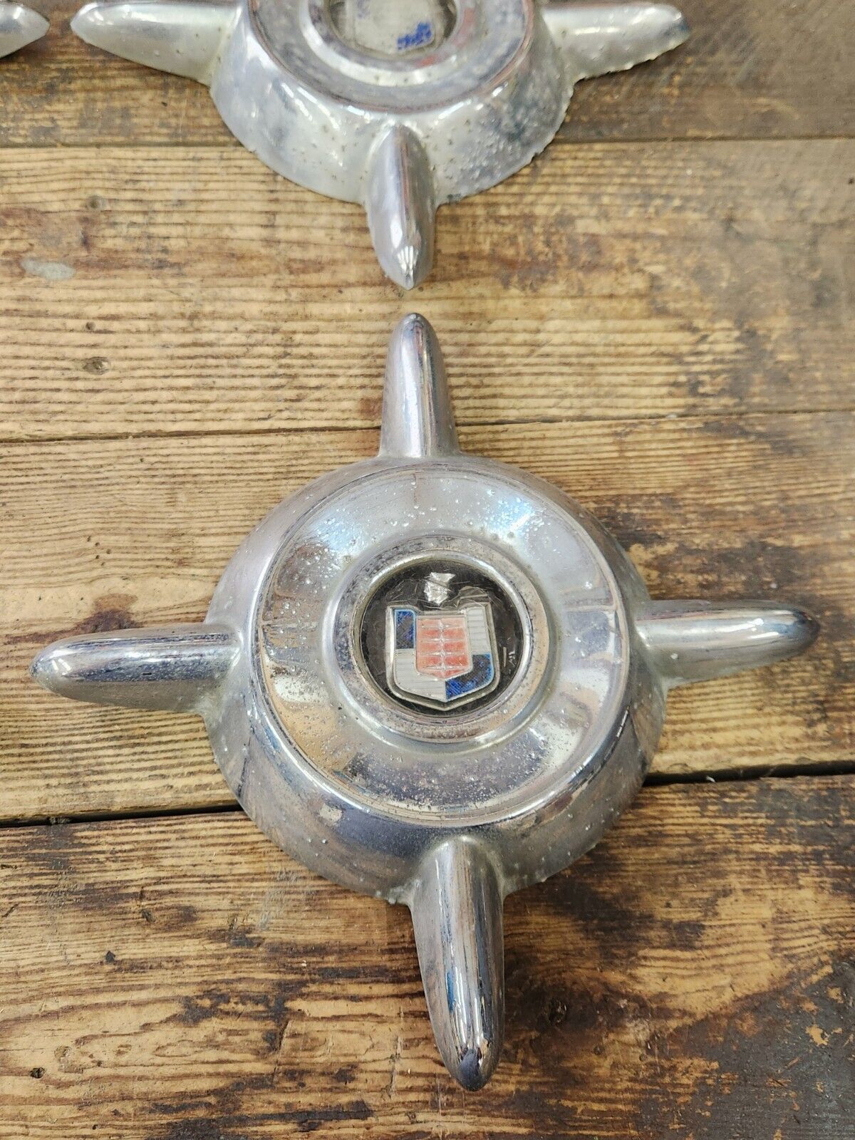 1955 1956  MERCURY MONTCLAIR MONTEREY WHEEL COVER  SPINNER CAPS SET OF 4 OEM