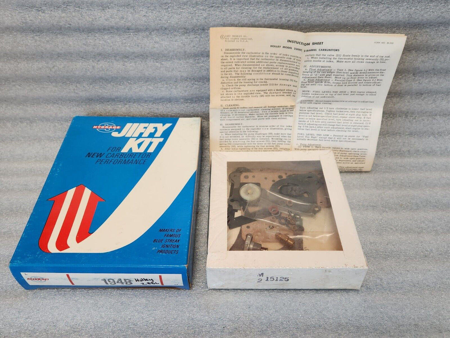 1957-1959 FORD HOLLEY 2300 2 BARREL 2BBL CARBURETOR REBUILD KIT MADE IN USA