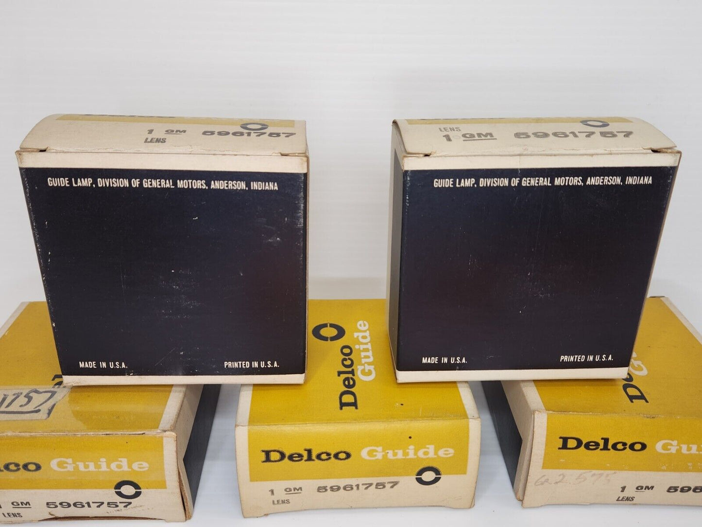 NOS OEM Delco Guide 1969 1970 Chevy Truck Roof Cab Marker Lens Set  5961757