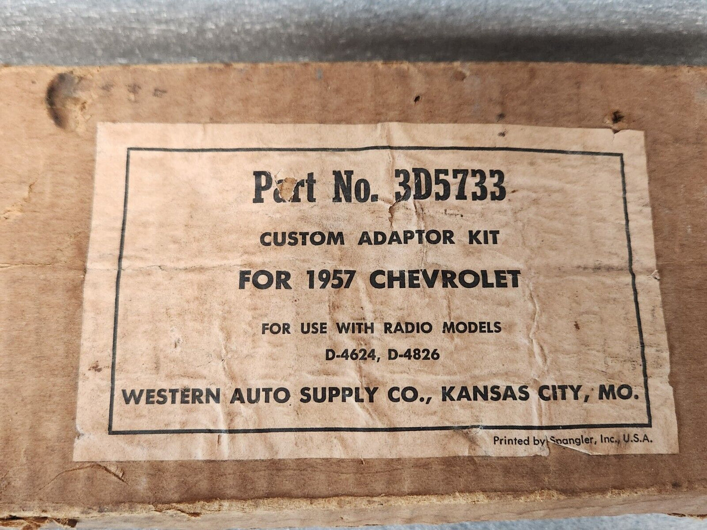 VTG 1957 Chevrolet Chrome Dummy Radio Face Plate Bezel Cover Switch Accessory