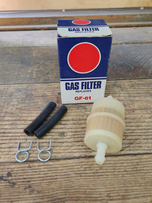 NORS GF-61 Fuel Filter & 5/16” Mounting Hardware Vintage Hot Rod TROG 1960's