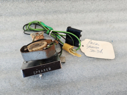 Genuine GM 1963-1967 Pontiac GTO LeMans Rear Speaker Fader Switch & Chrome Bezel