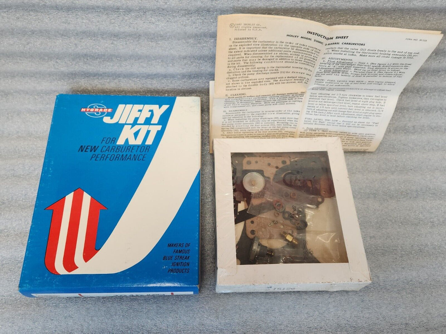 1957-1959 FORD HOLLEY 2300 2 BARREL 2BBL CARBURETOR REBUILD KIT MADE IN USA