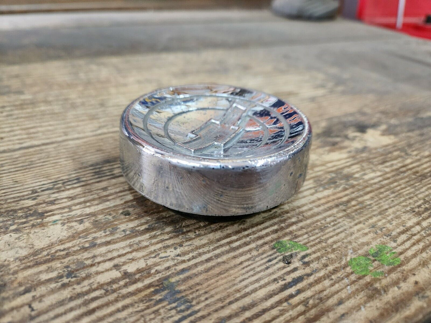 1960-1966 Chevy Pickup Truck Truck Steering Wheel Horn Button Cap Cover OEM