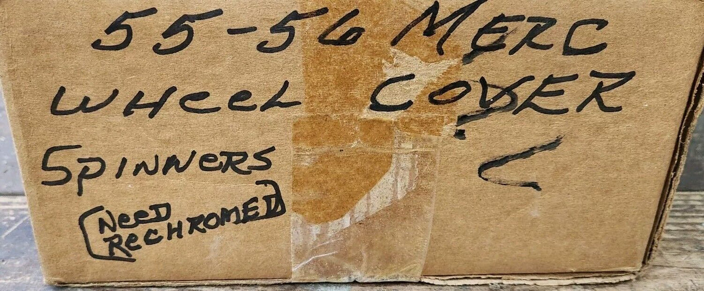 1955 1956  MERCURY MONTCLAIR MONTEREY WHEEL COVER  SPINNER CAPS SET OF 4 OEM