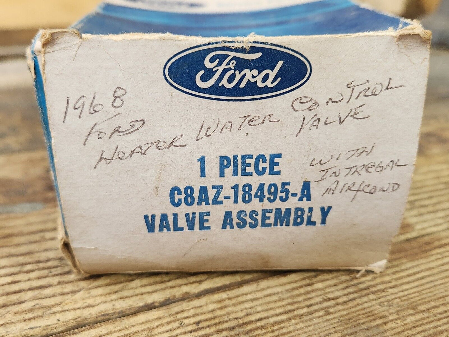 NOS 1968 FORD GALAXIE HEATER VALVE C8AZ-18495-A OEM XL 500 LTD