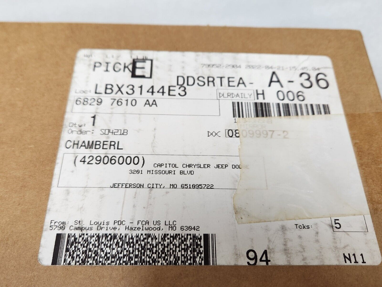 18-24 WRANGLER JL GLADIATOR Interior OR REAR VIEW MIRROR OE NEW MOPAR 68297610AA