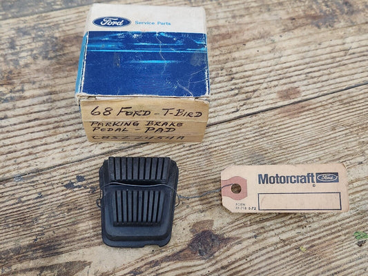 NOS OEM 1968-1972 Thunderbird Galaxie LTD Marquis MkIII PARKING BRAKE PEDAL PAD