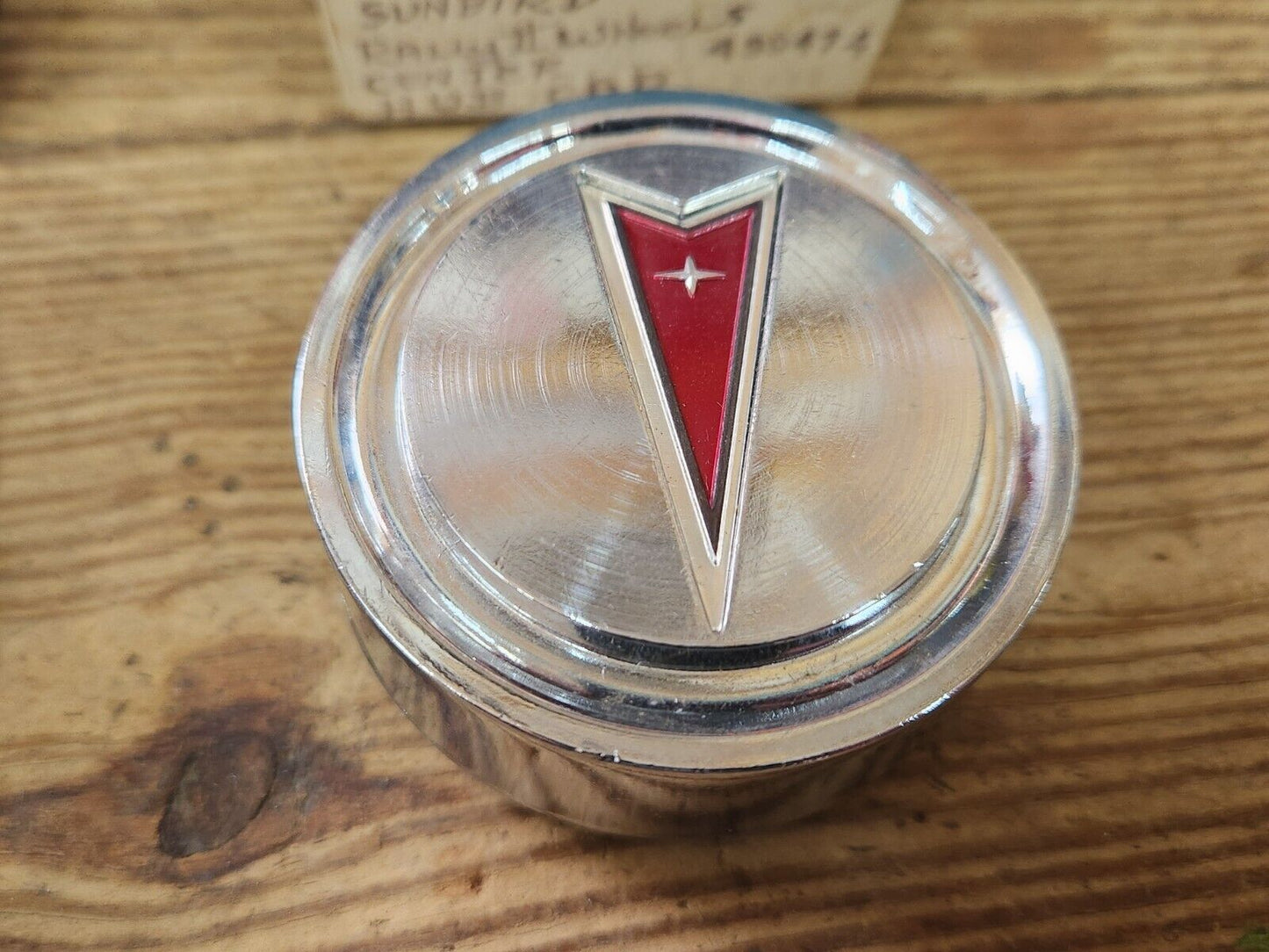 NOS PAIR 1974-1980 Pontiac Astre GT SJ Sunbird Rally Wheel Center Caps GM 499474