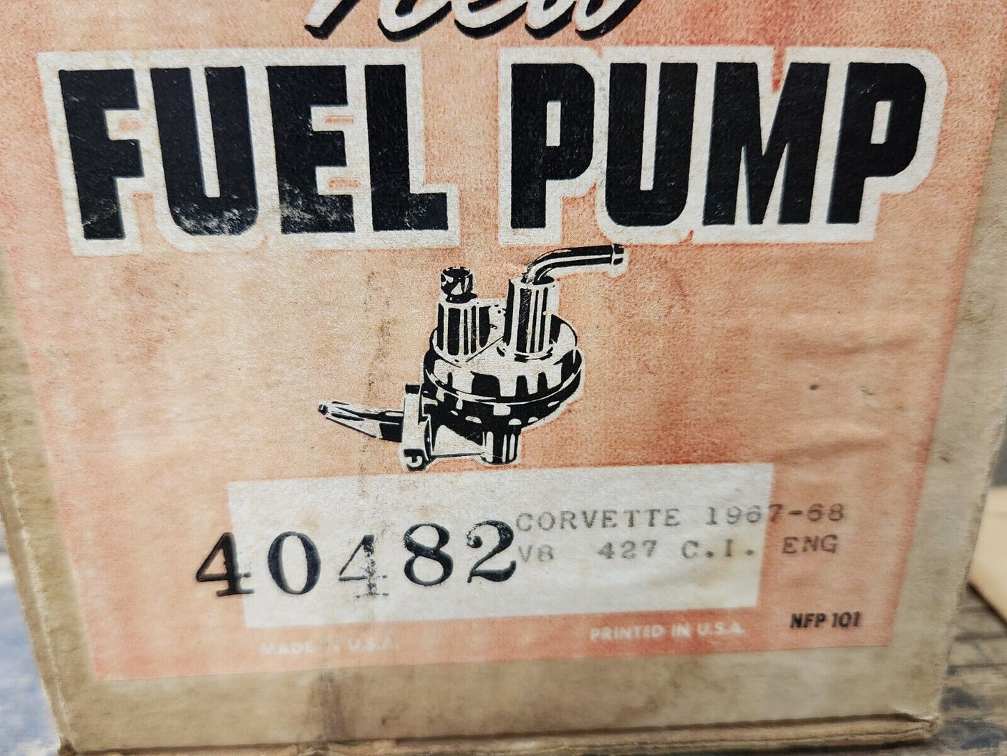 NEW 40482 FUEL PUMP CORVETTE 1966 1967 1968 1969 427 CORVETTE L71 L88 CAMARO 427