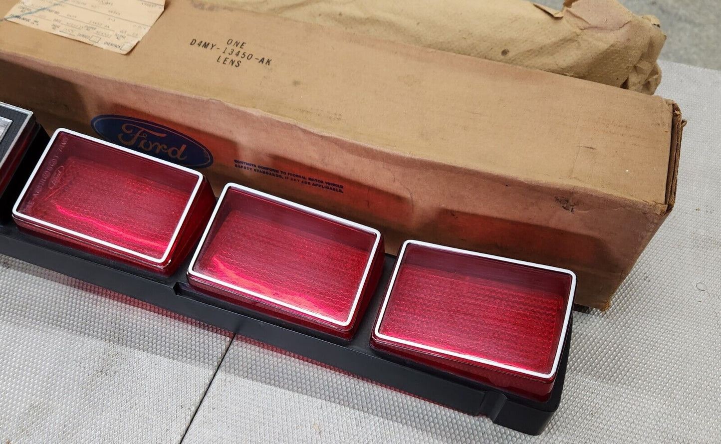 NOS OEM Ford 1974 Mercury Tail Light Lens Rear Lamp Monterey Marquis LH