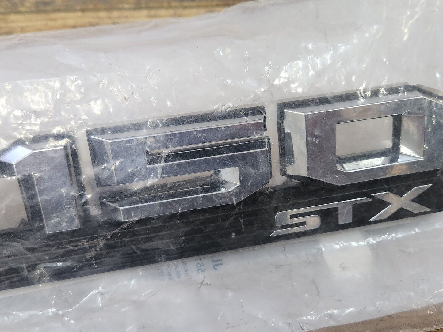 NEW OEM 2018 - 2020 Ford F150 STX Nameplate Emblem LH Driver Side chrome & black