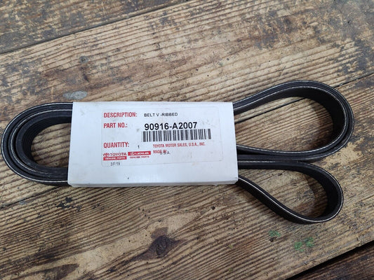 Toyota Supra Lexus GS300 SC300 V-RIBBED ACCESSORY SERPENTINE BELT 90916A2007 OEM