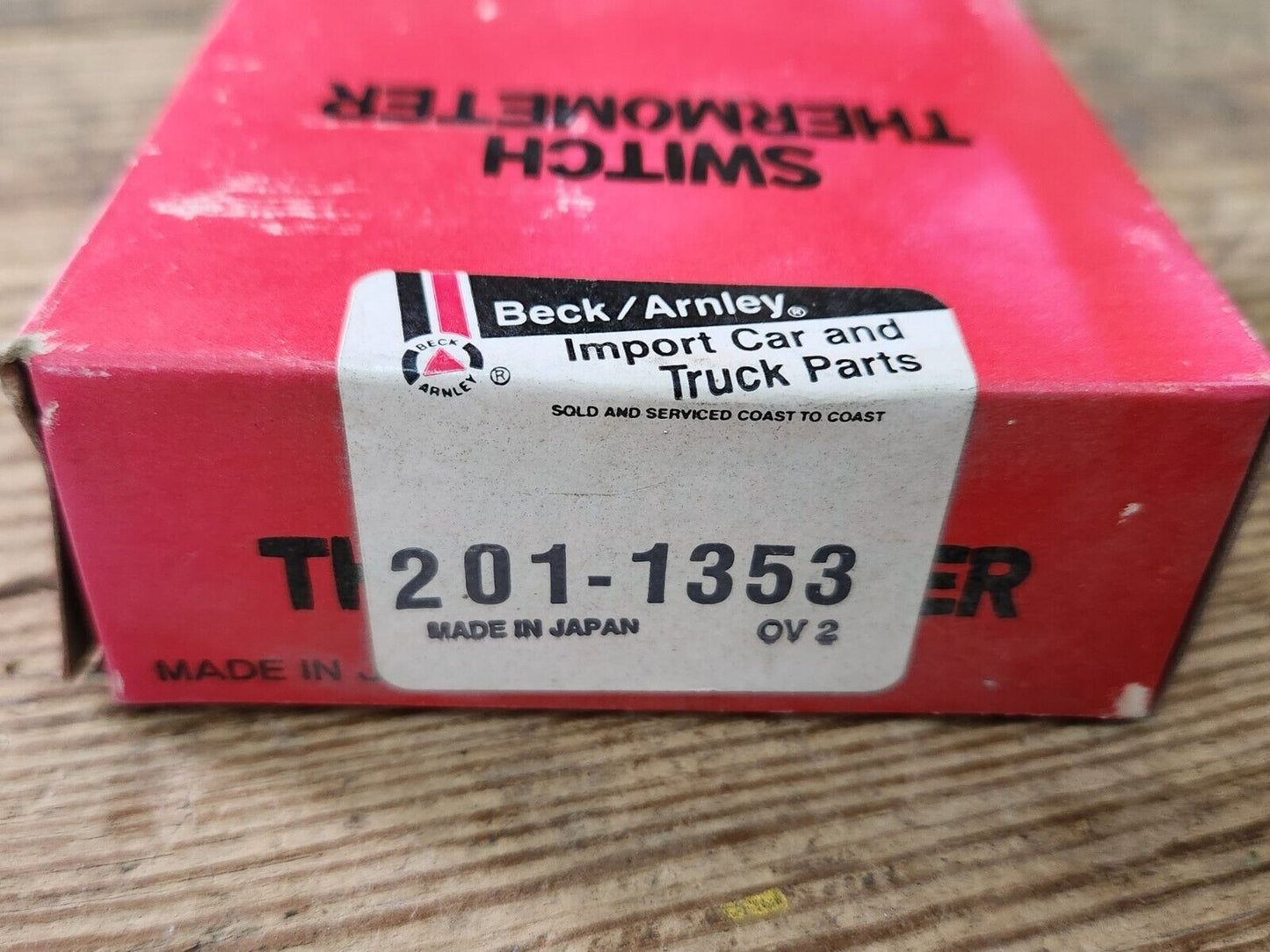 NOS New Old Stock Beck / Arnley Thermo Fan Switch 1985-1989 Nissan 201-1353