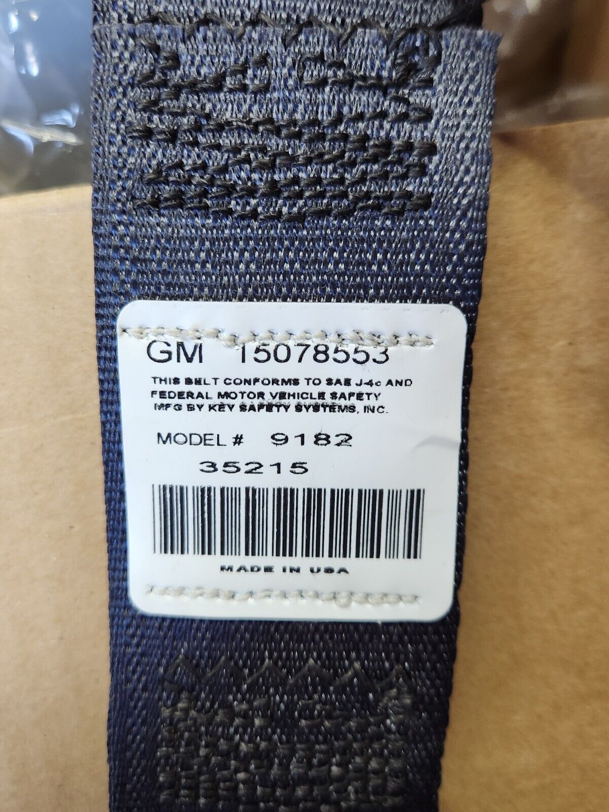 NOS OEM GM 99-02 Chevy GMC Cadillac Pass Side Seat Belt Retractor Graphite Gray