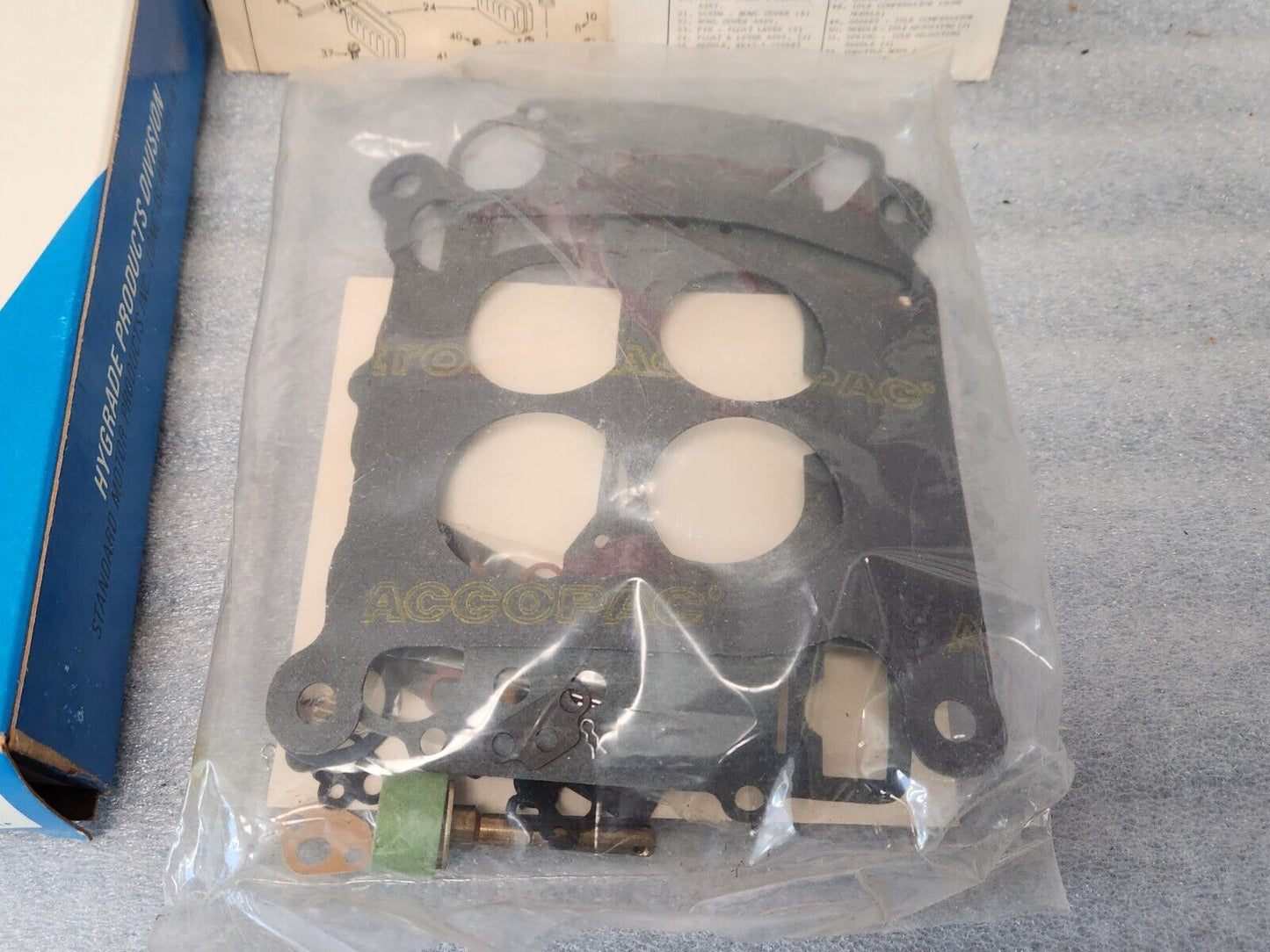 NEW Carter AVS 4 BBL 327 250 H.P.  V8 Carburetor Rebuild Kit 1966 Chevrolet