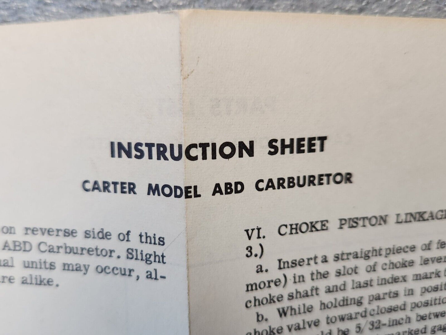 NEW Carter ABD 2 Barrel  ALL V8 Carburetor Rebuild Kit 1962-1967 Ford Mercury