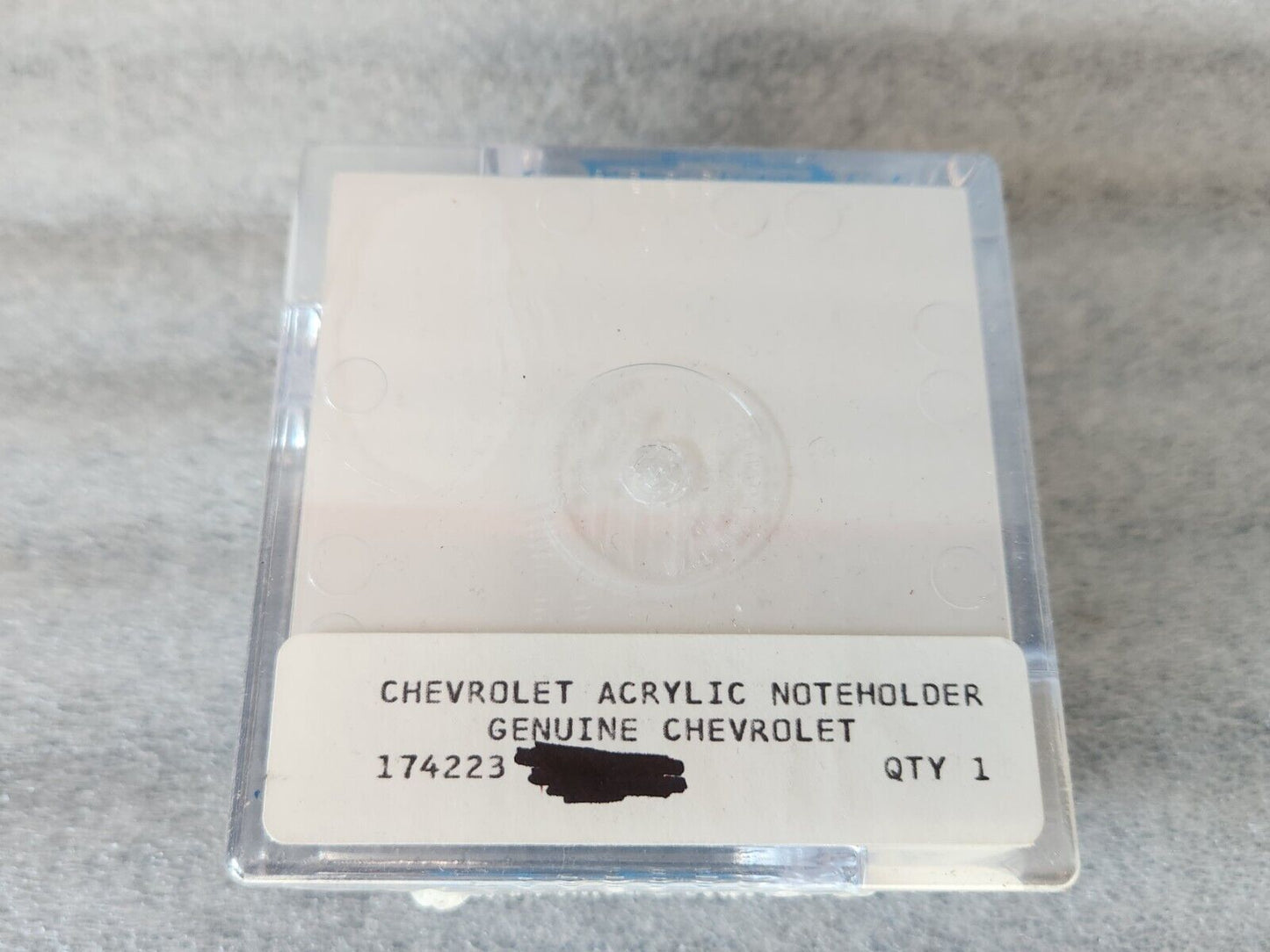 Vintage Genuine Chevrolet sticky notes Desktop holder Dealership Promo NEW