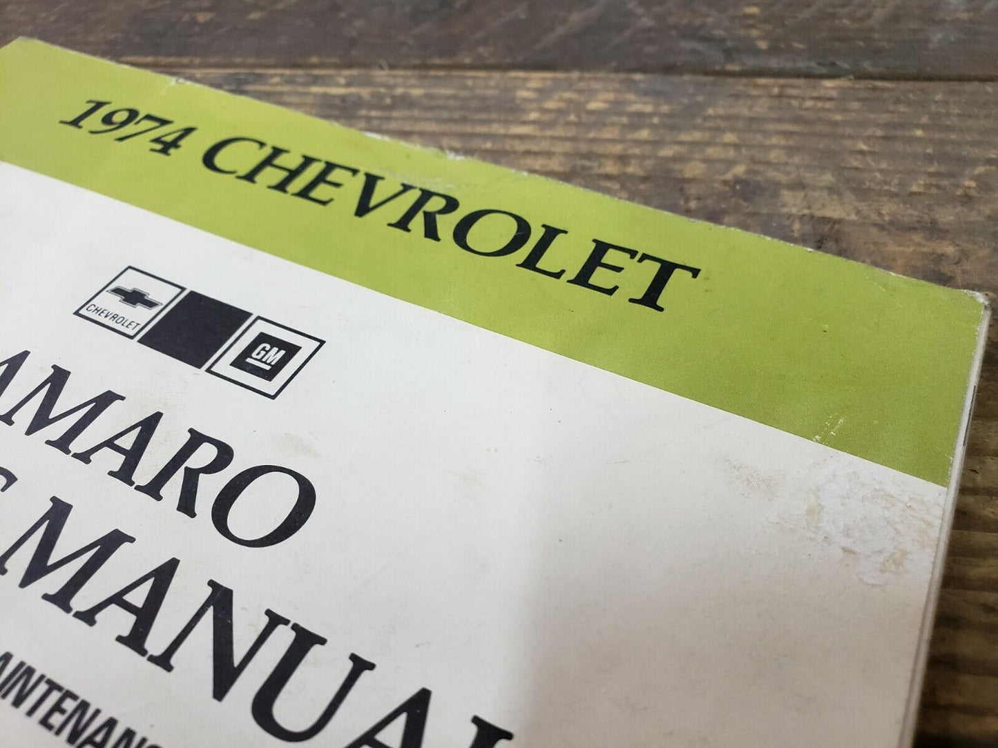 1974 Chevrolet Camaro Owners Manual Original Nice Used Condition FREE Shipping