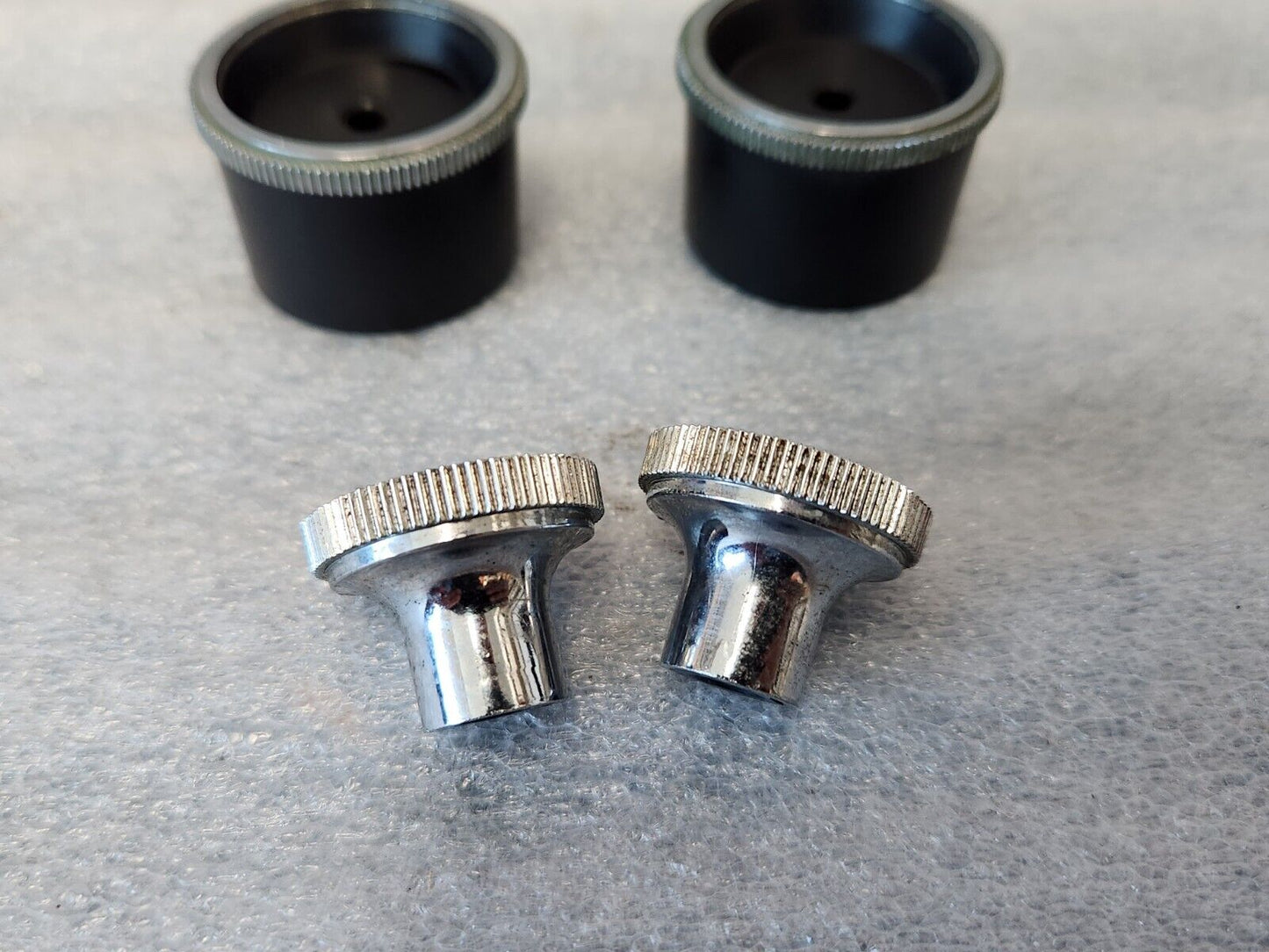 1966 Buick Radio Bezels & Knobs Set Of (4) GM OEM