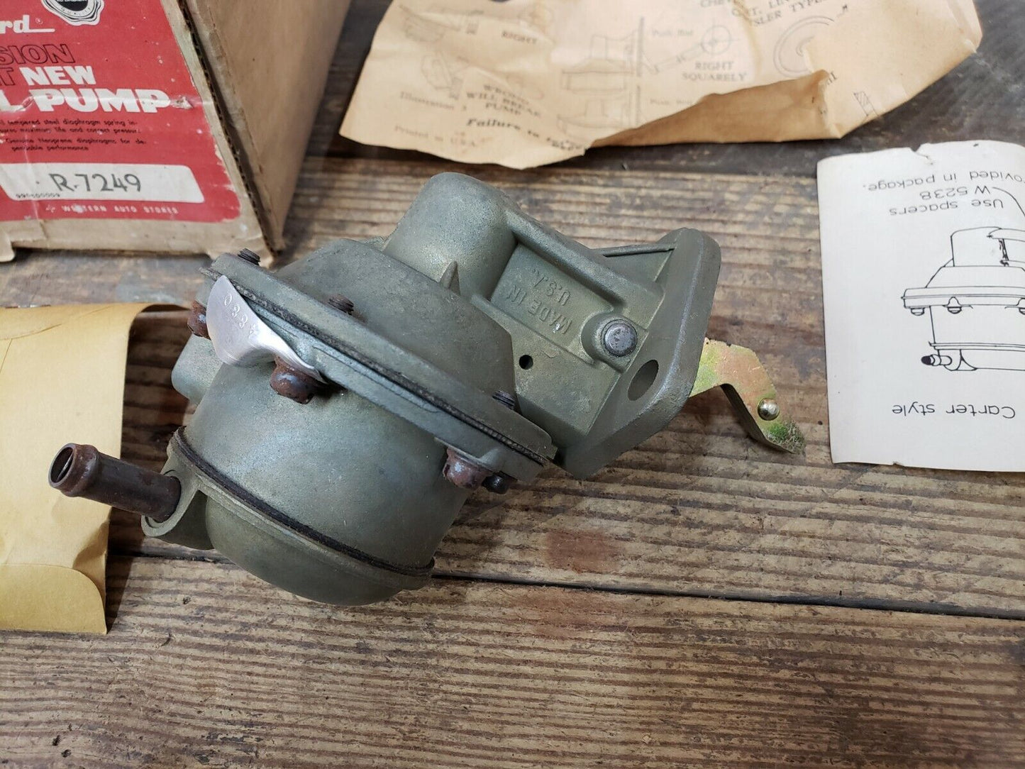 NORS NEW Fuel Pump 1960-1968 Dodge Plymouth Car Truck Six Cyl.  7249 USA MADE