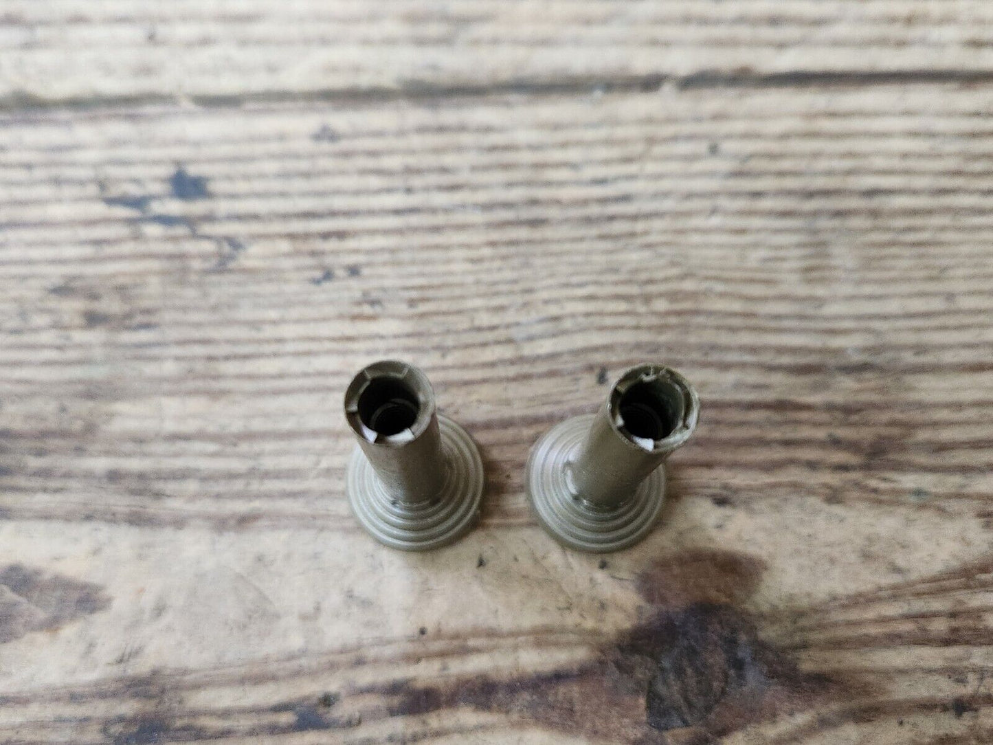 1960's Buick Olds Pontiac Chevy Cadillac Gold Door Panel Lock Stem Pull Knobs GM