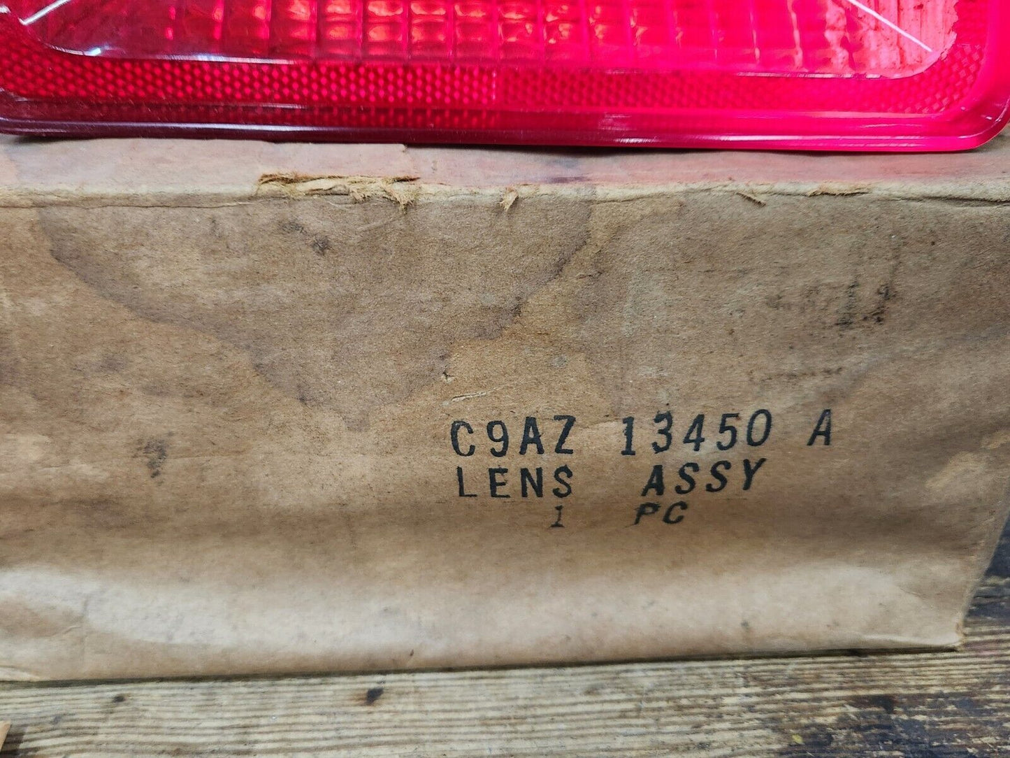 NOS OEM PAIR 1969 Ford Galaxie Tail Lamp Lenses LEFT & RIGHT SIDE  C9AZ-13450-A