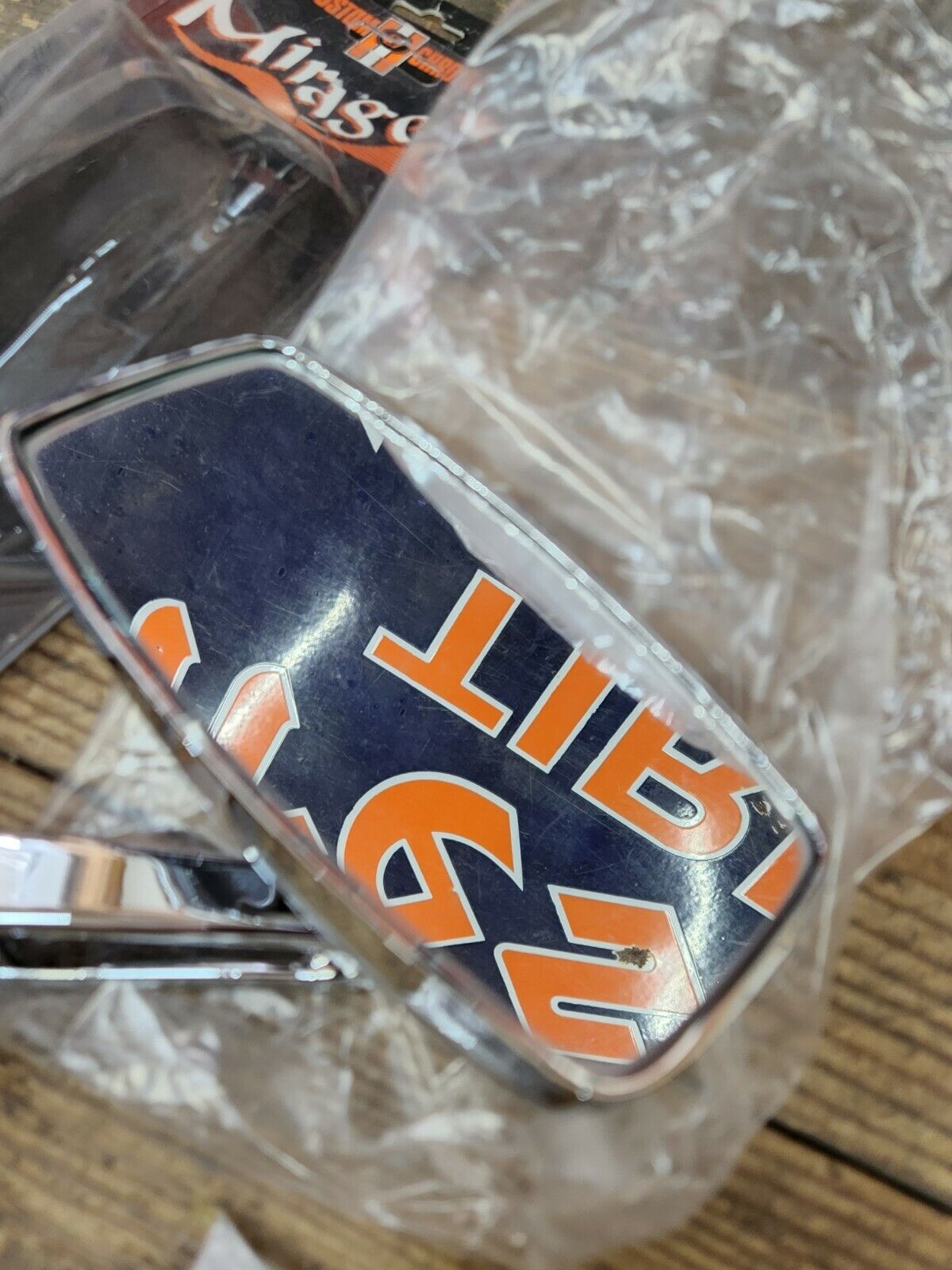 NEW Harley 1972 Up Right Side Mirror Custom Chrome Style All Chopper Very Nice!!