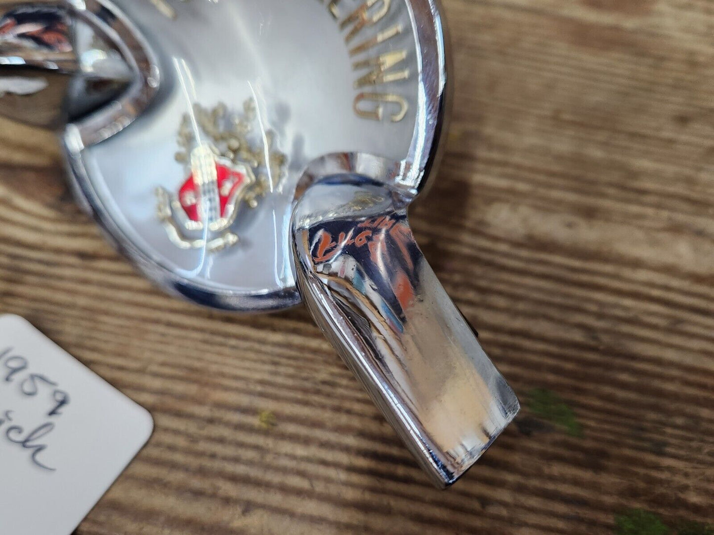 1959 BUICK STEERING WHEEL CENTER EMBLEM CAP POWER STEERING NICE!