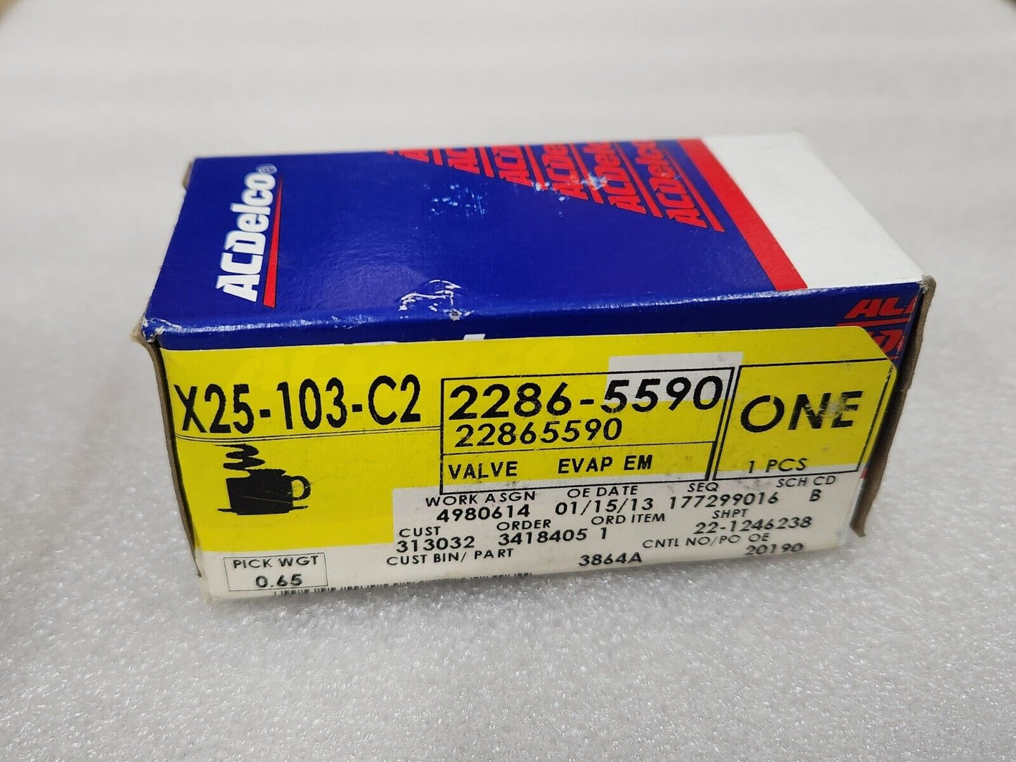 NEW OEM 2002-2024 GM Valve Evap Emission Canister Vent Solenoid 22865590