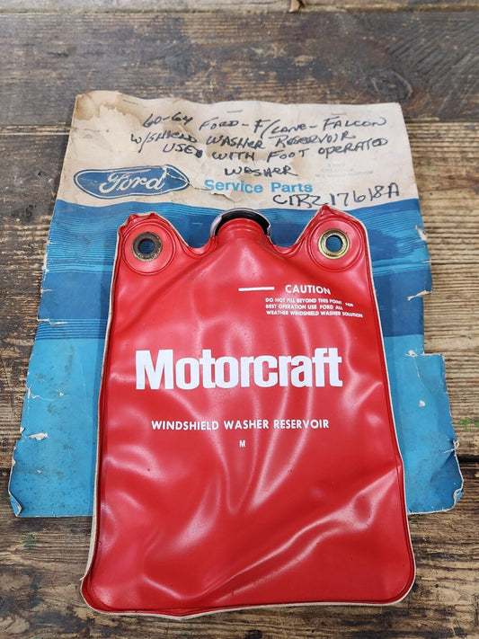 NOS 1960-64 FORD GALAXIE FAIRLANE FALCON EDSEL MOTORCRAFT WINDSHIELD WASHER BAG