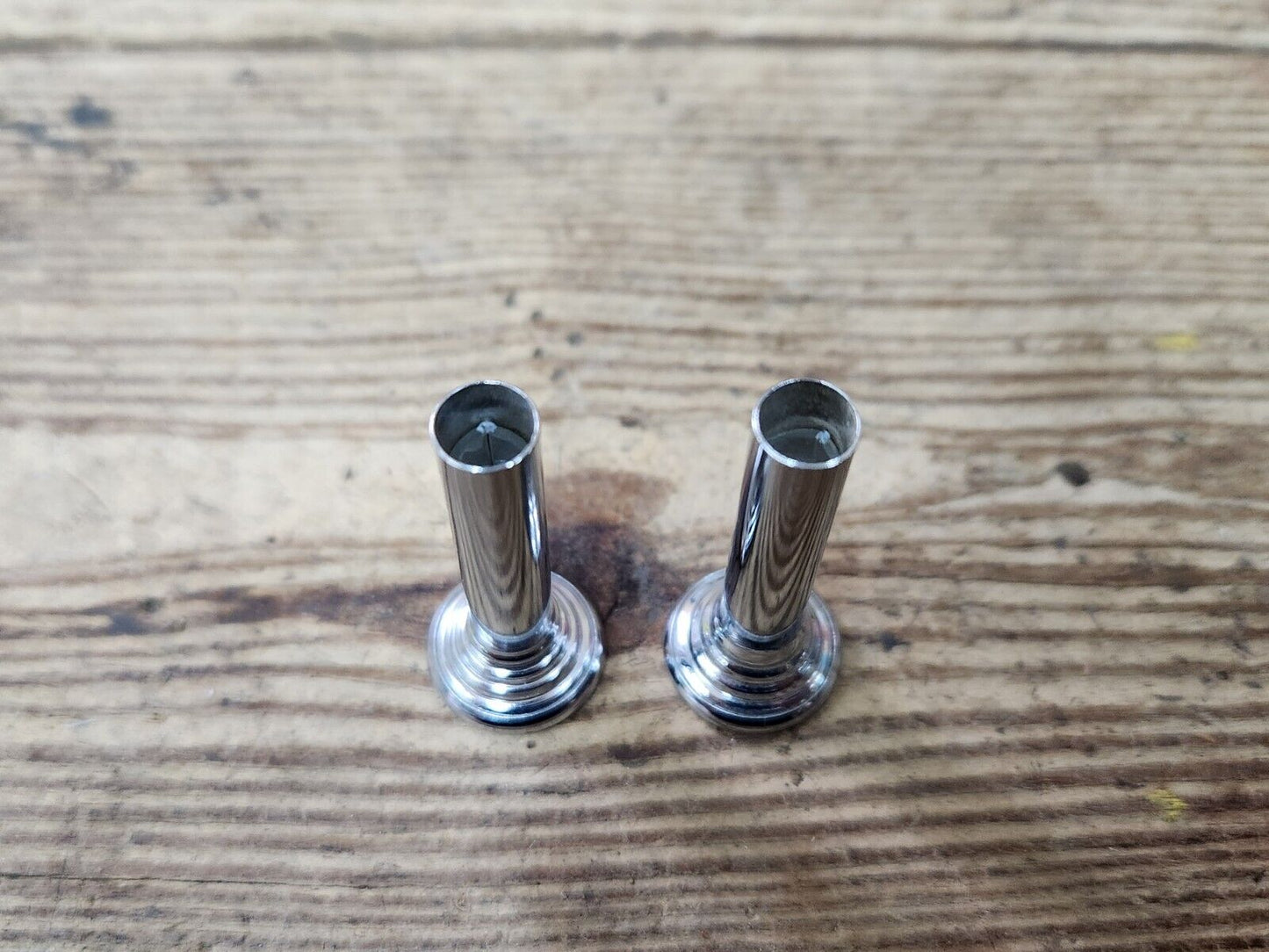 1960's Buick Olds Pontiac Chevy Chrome Metal Door Panel Lock Stem Pull Knobs GM