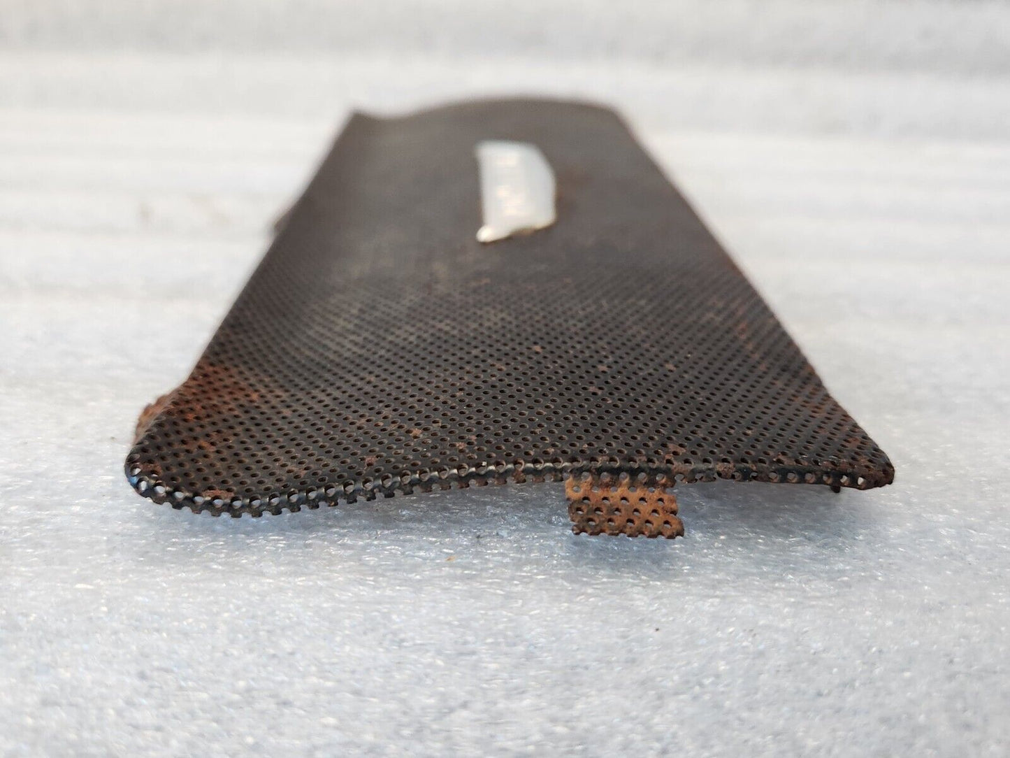 1956 PONTIAC CHIEFTAIN SPEAKER GRILLE w/ METAL EMBLEM OEM GM