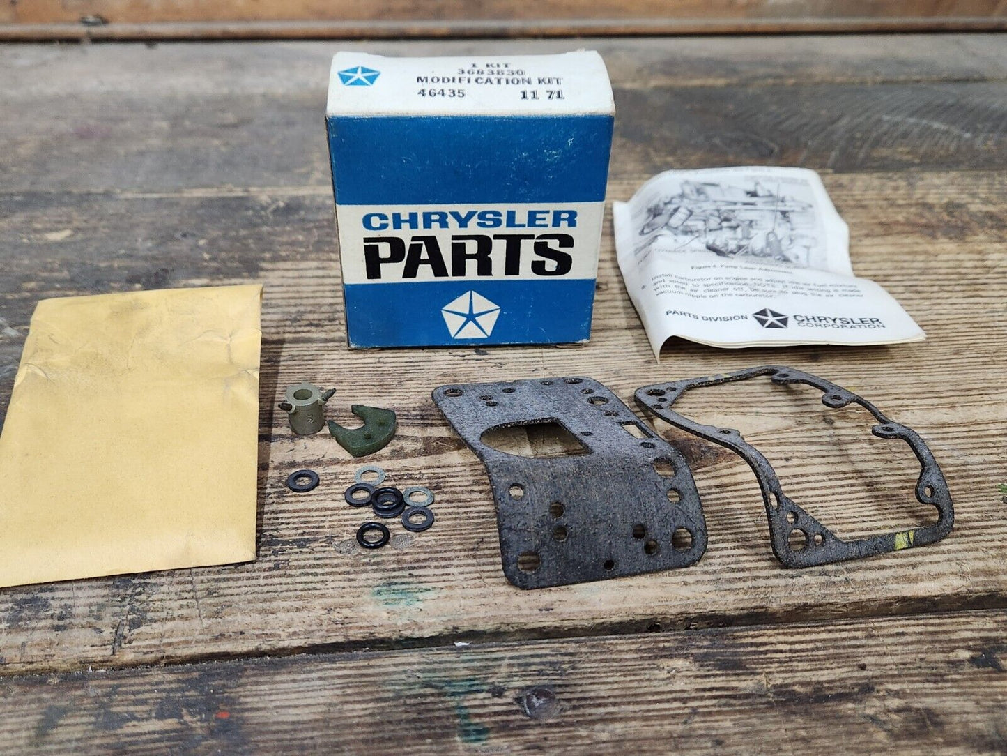 NOS 1971 Dodge 383 Holley 4BBL Carburetor Performance Modification Kit 3683830