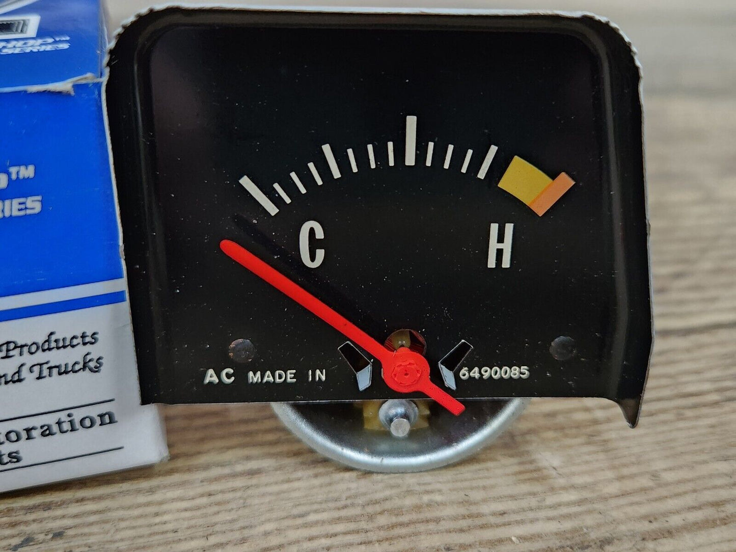 NEW Black Console Temp Gauge For 1968-1976 Camaro Chevy II Nova Ventura GTO