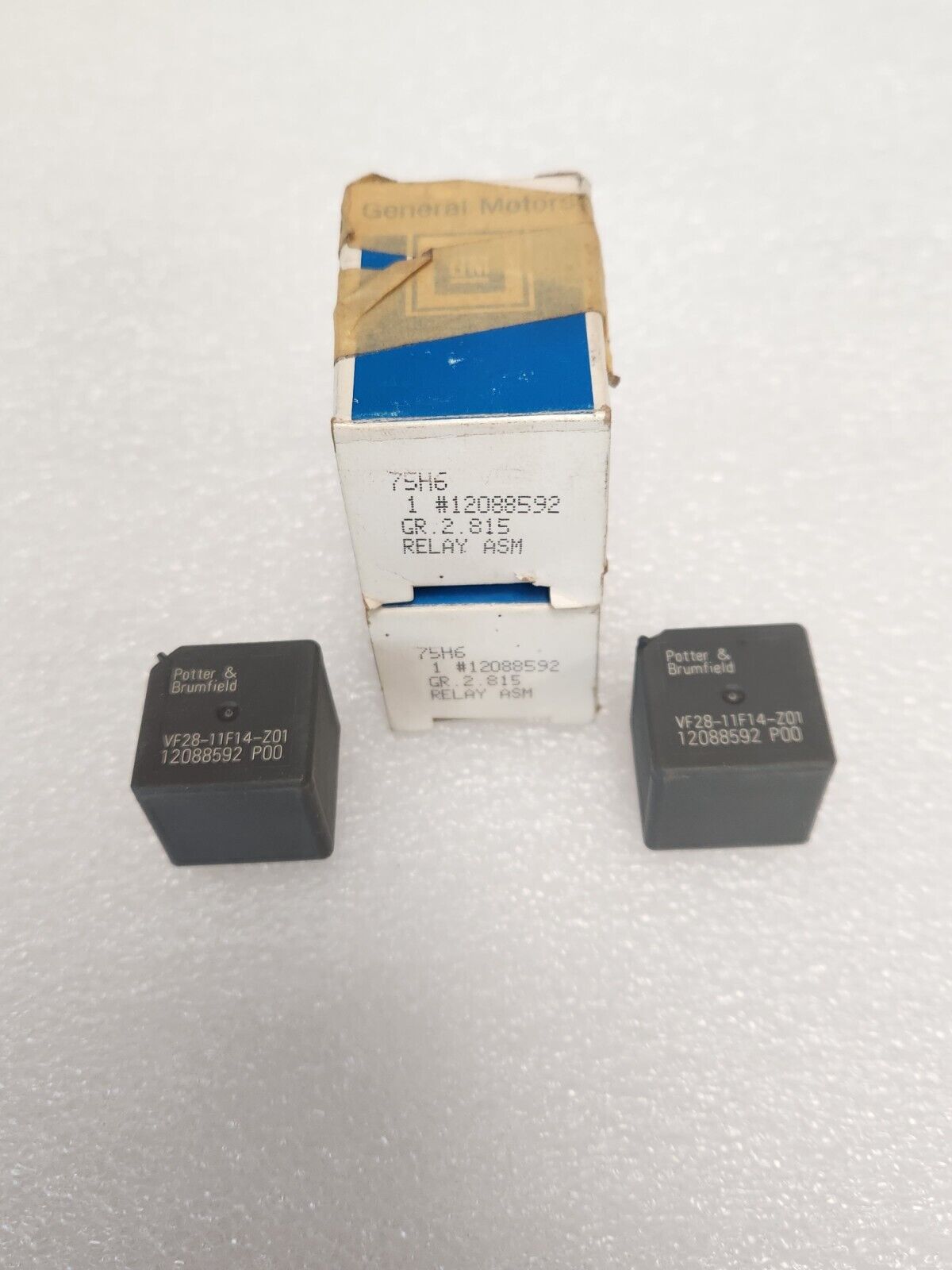 NEW NOS OEM PAIR Potter & Brumfield GM Chevy GMC relay VF28-11F14-Z01 12088592