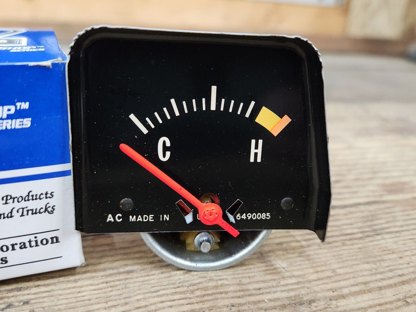 NEW Black Console Temp Gauge For 1968-1976 Camaro Chevy II Nova Ventura GTO