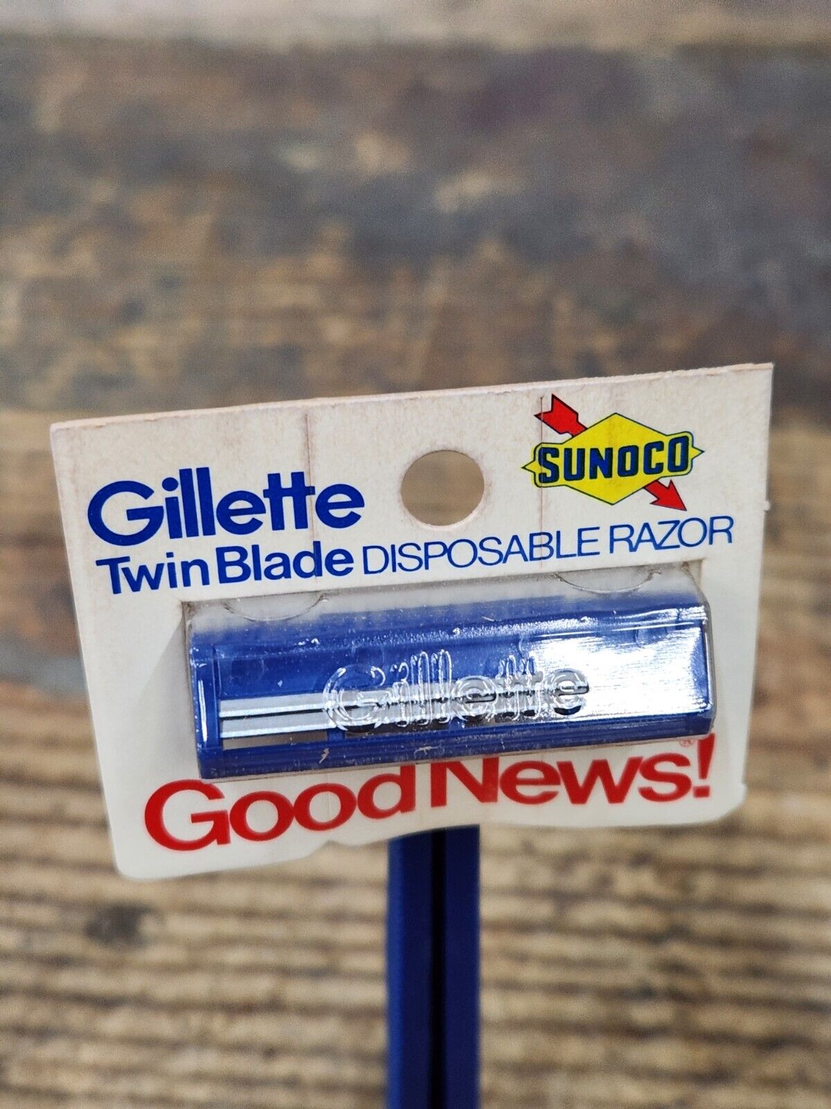 Sunoco Gas & Oil 1970s Gillette Disposable Razor Service Station NOS x 2 Display