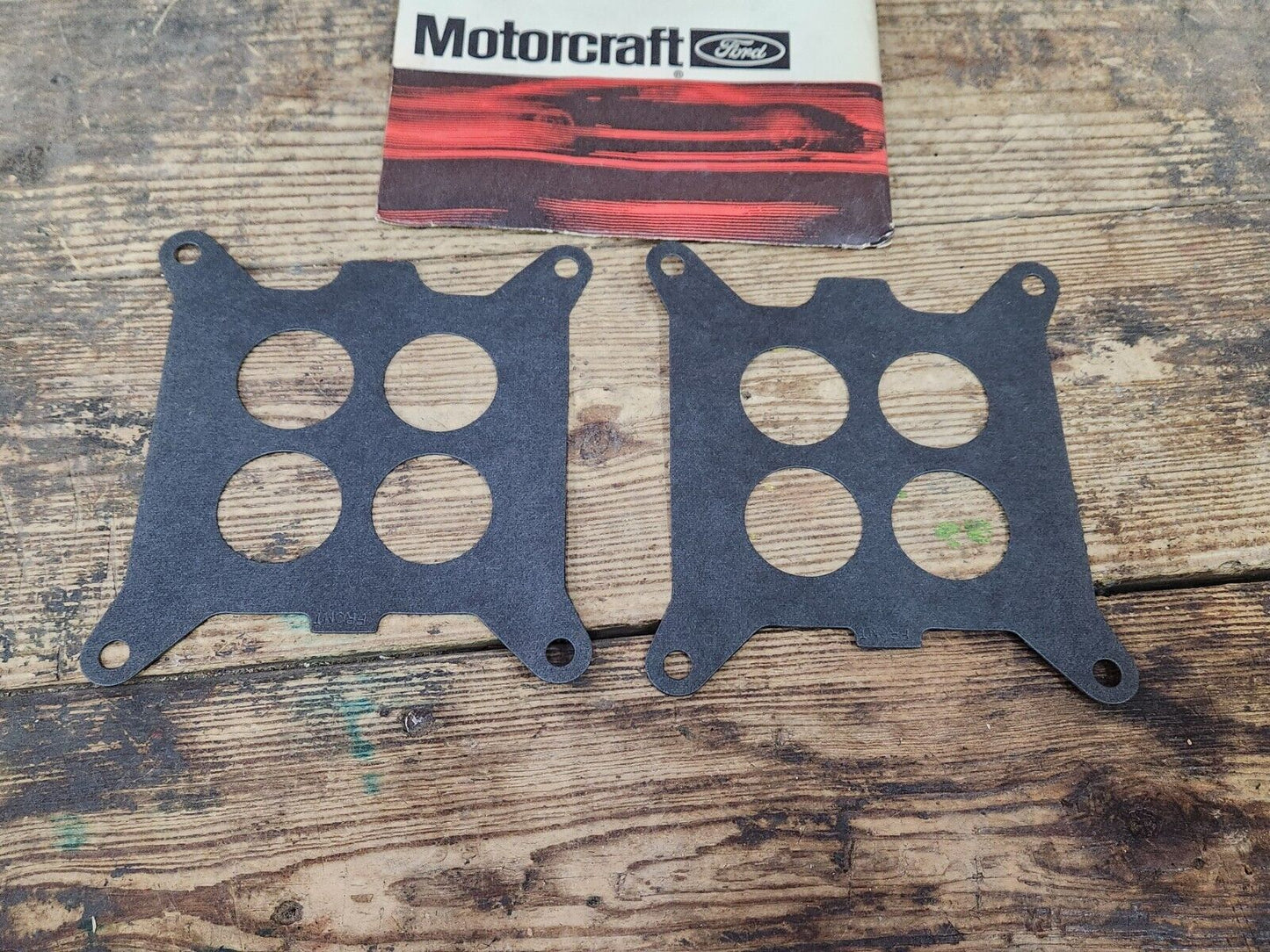 NOS Motorcraft CG-204 Carburetor Mounting Gasket 1964-1975 Ford 391 4-BBL Pair