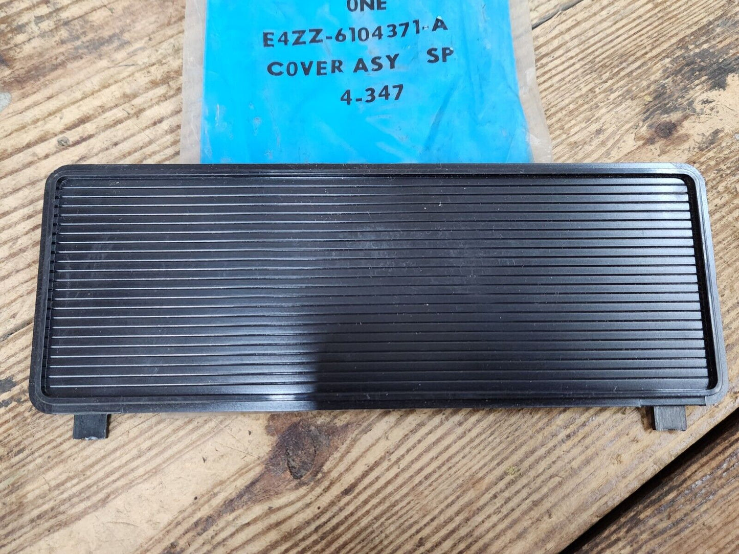 NOS OEM 1979 - 1984 FORD MUSTANG RARE FACTORY RADIO DELETE BLOCKOFF PLATE PANEL