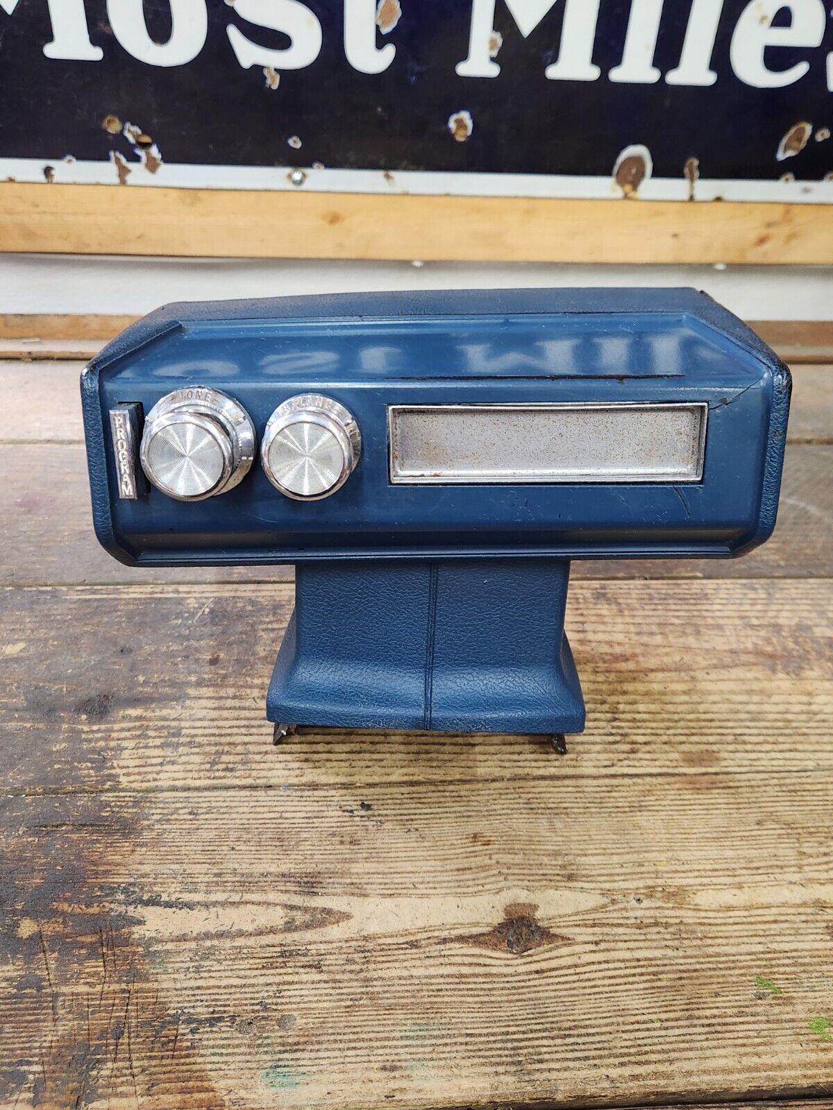1969 1970 PONTIAC BONNEVILLE CATALINA GTO 8-TRACK UNDER DASH FLOOR MOUNT BLUE