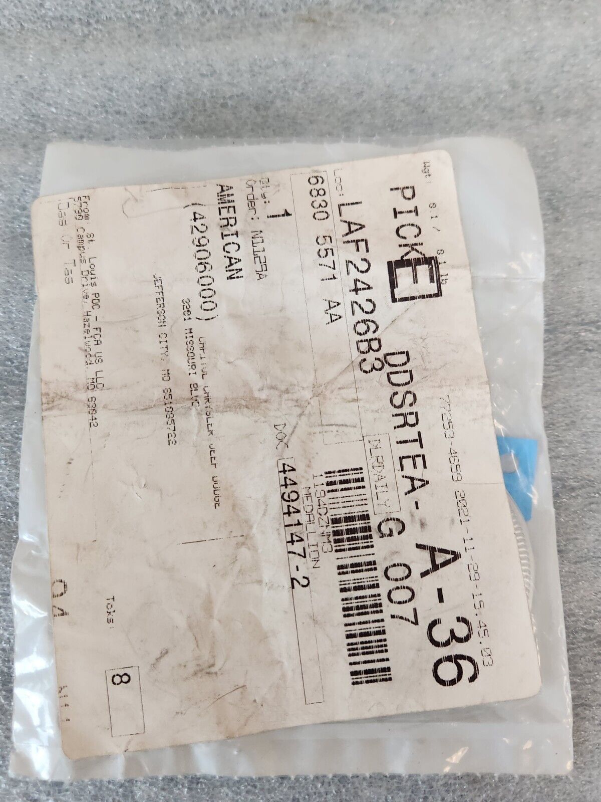 19-20 CHEROKEE TRAIL RATED FRONT FENDER EMBLEM BADGE MEDALLION MOPAR 68305571AA