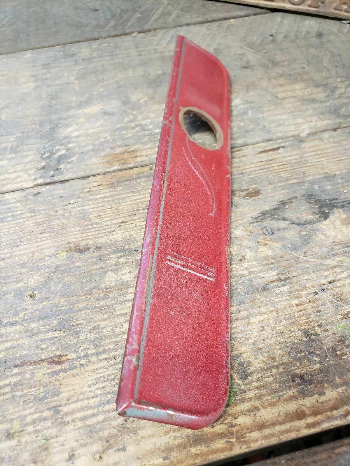 1941 STUDEBAKER M Series Truck Car Dash Radio Delete Plate Cover Trim Original