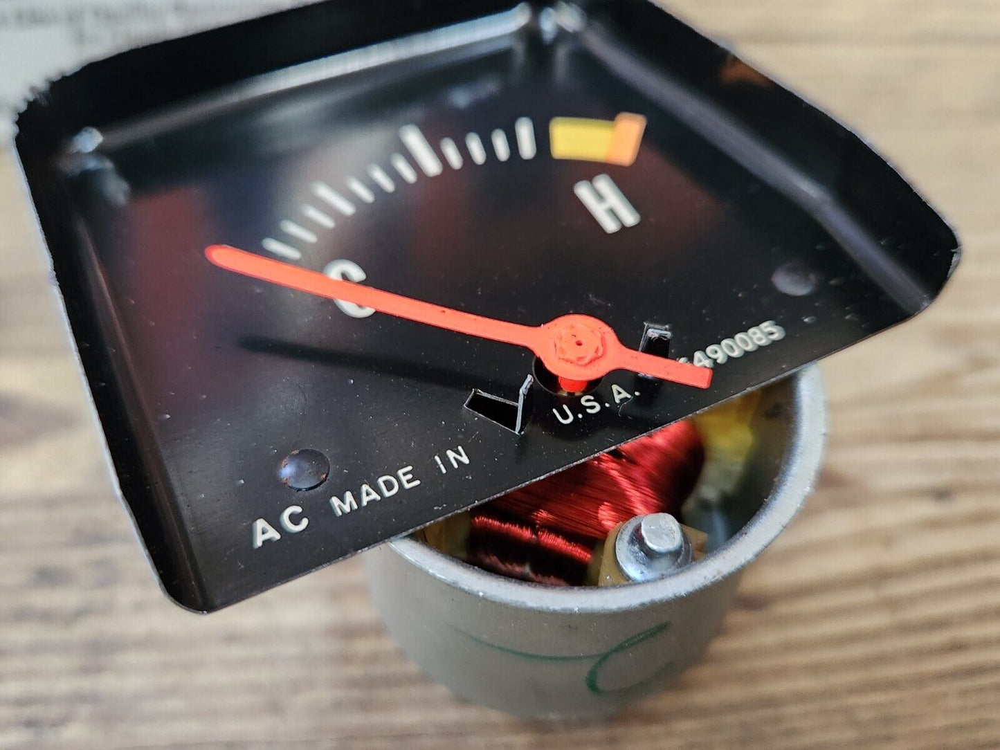 NEW Black Console Temp Gauge For 1968-1976 Camaro Chevy II Nova Ventura GTO